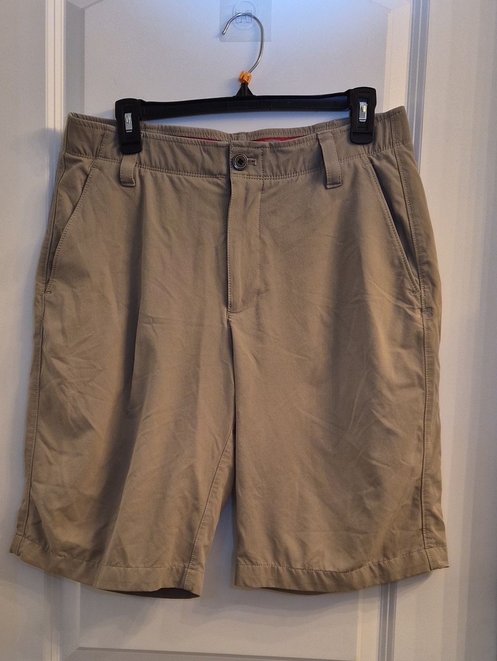 2 Under Armour Flat Front Performance Shorts.Size 34